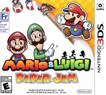 Mario & Luigi - Paper Jam (USA) box cover front